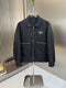 Prada Zip-Front Collared Jacket