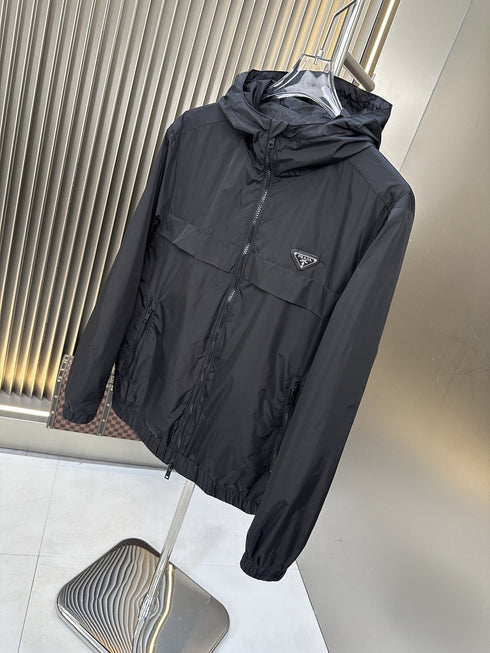 Prada Hooded Full-Zip Jacket
