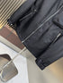 Prada Black Hooded Zip-Front Jacket