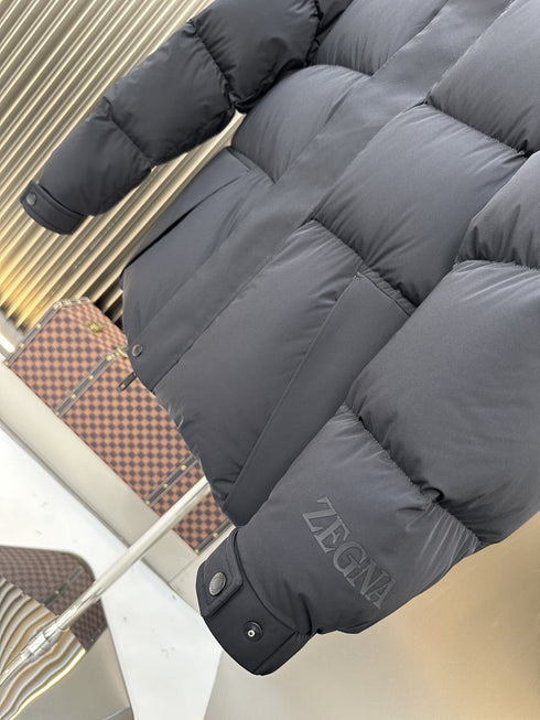 Zegna Hooded Quilted Puffer Coat