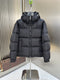 LV Tonal Monogram Hooded Puffer Coat