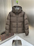 LV Tonal Monogram Hooded Puffer Coat