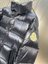 Moncler Black Glossy Quilted Puffer Coat