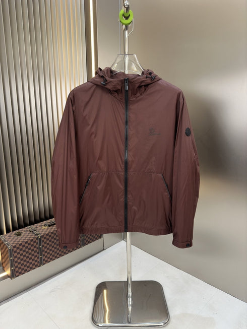 Moncler Hooded Zip-Front Jacket