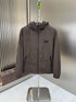 Fendi Micro-Pattern Hooded Zip Jacket