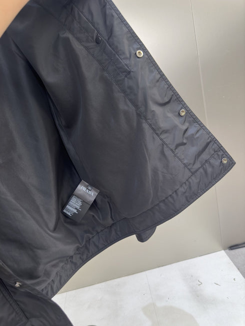Prada Button-Front Flap-Pocket Jacket