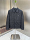 Prada Button-Front Flap-Pocket Jacket
