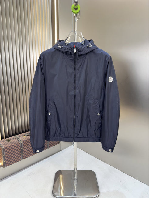 Moncler Hooded Zip-Front Jacket