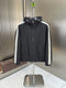 Moncler Contrast Sleeve Stripe Hooded Jacket