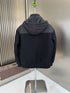 Prada Hooded Contrast-Panel Jacket