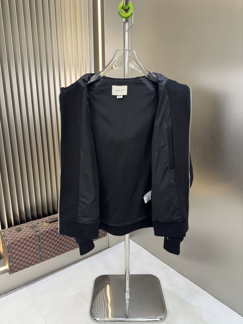 Gucci Hooded Contrast-Piping Jacket