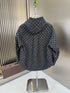 LV Allover Pattern Hooded Jacket