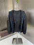 Prada Dark Navy Hooded Jacket with Blue Zipper Trim