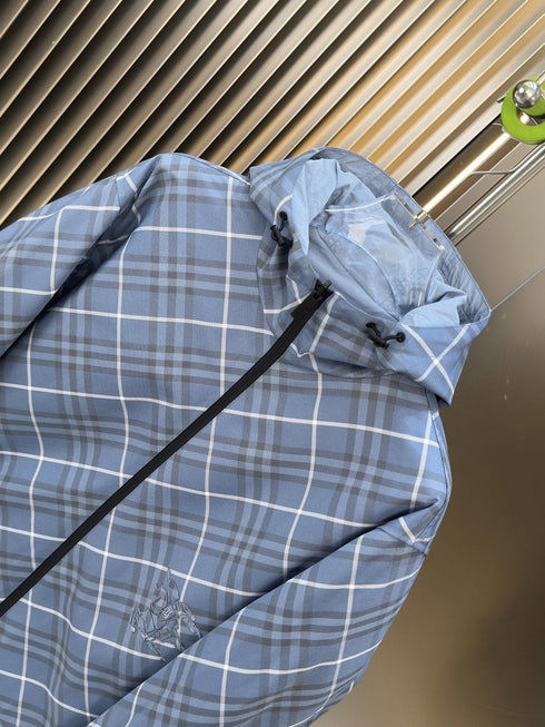 Burberry Reversible Plaid Hooded Windbreaker