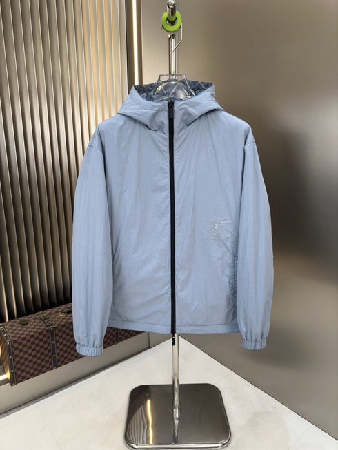 Burberry Reversible Plaid Hooded Windbreaker