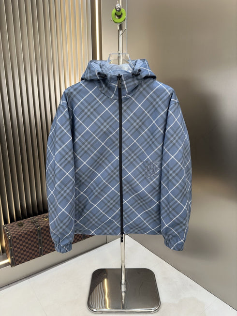 Burberry Reversible Plaid Hooded Windbreaker
