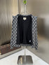 Gucci Black Monogram Zip-Front Jacket