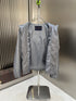 LV Hooded Patterned Panel Jacket