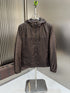 LV Hooded Patterned Panel Jacket