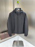 Burberry Hooded Checked-Lining Zip Jacket