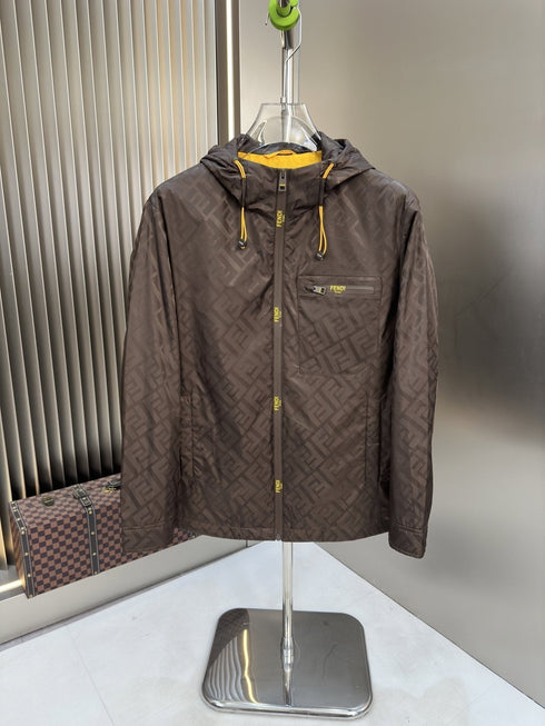 Fendi Monogram Hooded Jacket