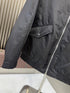 Prada Black Zip-Front Collared Jacket