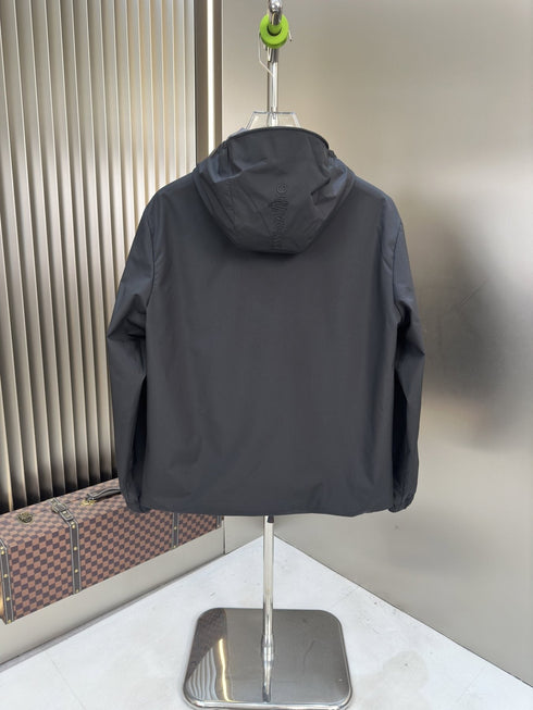 Moncler Hooded Zip-Front Jacket