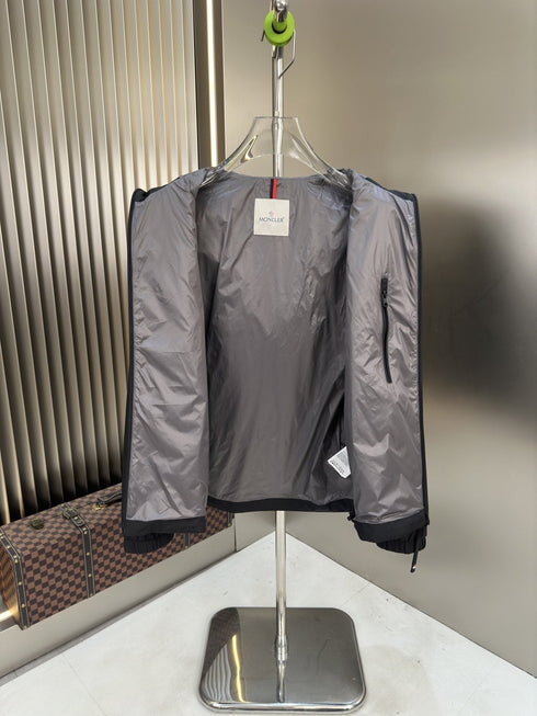 Moncler Hooded Zip-Front Jacket