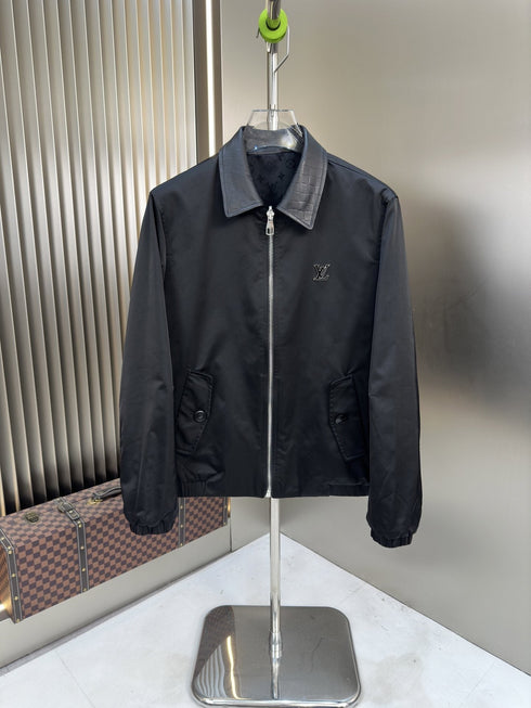 LV Tonal Monogram Zip-Front Jacket