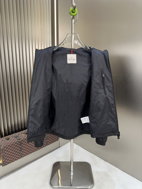 Moncler Hooded Zip-Front Jacket