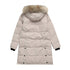 Canada Goose Long Quilted Fur-Trim Hood Puffer Jacket
