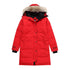 Canada Goose Long Quilted Fur-Trim Hood Puffer Jacket