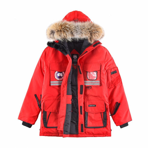 Canada Goose Hooded Long Down Jacket