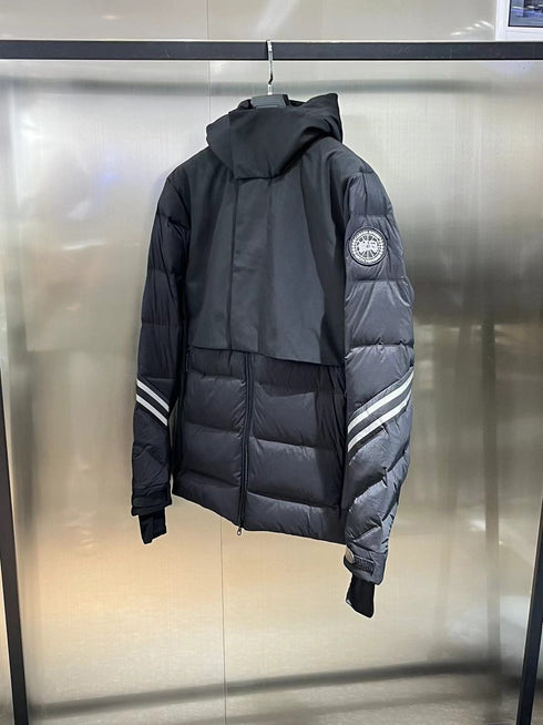Canada Goose Black Hooded Quilted Puffer Jacket