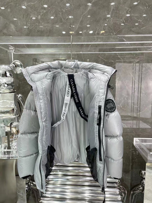 Canada Goose Hooded Glossy Puffer Jacket