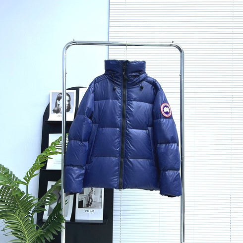 Canada Goose Hooded Glossy Puffer Jacket