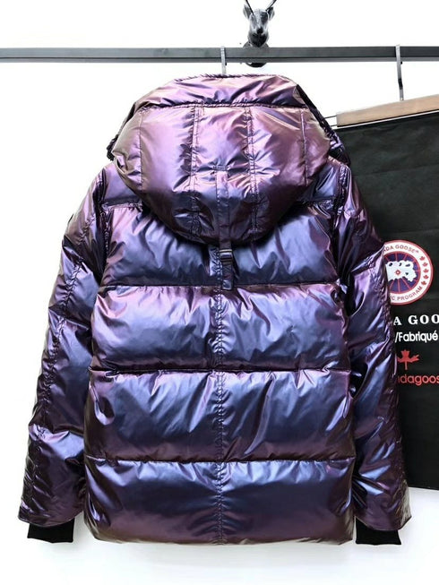 Canada Goose Iridescent Purple Hooded Puffer Jacket