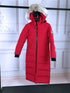 Canada Goose Women's Hooded Fur-Trim Long Down Jacket