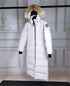 Canada Goose Women's Hooded Fur-Trim Long Down Jacket