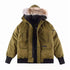 Canada Goose Fur-Trim Hooded Bomber Jacket