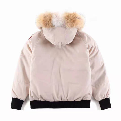 Canada Goose Fur-Trim Hooded Bomber Jacket