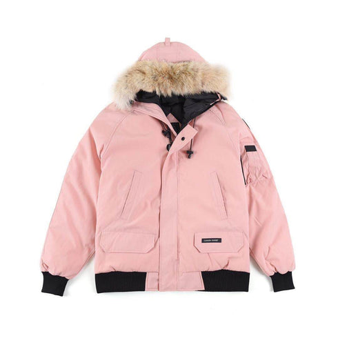 Canada Goose Fur-Trim Hooded Bomber Jacket