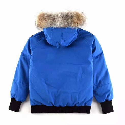 Canada Goose Fur-Trim Hooded Bomber Jacket