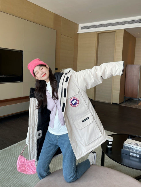 Canada Goose Hooded Fur-Trim Puffer Jacket