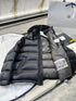 Moncler Black Glossy Hooded Puffer Coat
