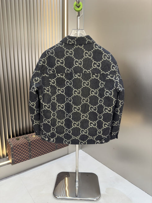 GUCCI Monogram Padded Button-Front Jacket