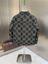 GUCCI Monogram Padded Button-Front Jacket