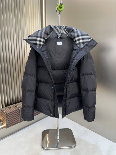 Burberry Black Hooded Puffer Jacket