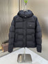 Prada Navy Hooded Puffer Jacket