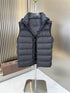 Moncler Black Hooded Quilted Down Vest